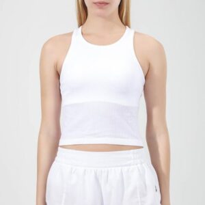 Yoga Soft Tank Women Vest Sports Bras Medium Impact Seamless Delight High Neck Bra Vest on-trend Longline Silhouette Hot Girl Tank