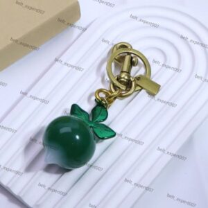 Designer keychain for women wallet key cherry charm chain Lanyards White designer keychain jewelry designers purse charm keyring02