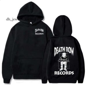 Death Row Records Print Hoodies For Men Women Casual Long Sleeve Hooded Sweatshirts Hip Hop Harajuku Hoodie Y2k Men Tops S-4XL 2f0