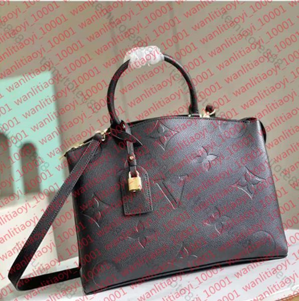 Designer tote bags for women Emed black leather luis PM clutch sacoche crossbody lady designer messenger bag handbag Genuine Leathe womens Bag