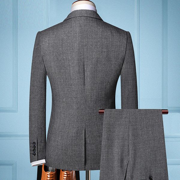 H379 Men's three-piece suit, spring and autumn Korean style, slim fit, business suit
