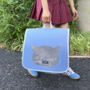 Beni Pet Portable Cat Backpack – Comfortable & Breathable Pet Bag With Side Opening