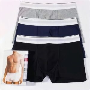 Men's Designer Underwear Pure Cotton Boxers American Fashion Brand Embroidery Letters Sports Breathable Sexy Boxer Briefs Underpants 3PCS Gift Box Packaging