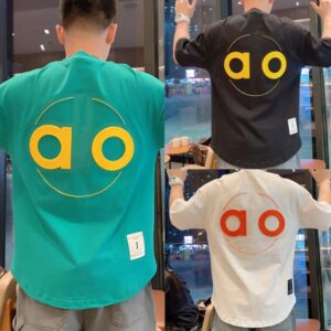 Men's T-Shirts Designer Foam letter t-shirt versatile heavy-duty printed men's t-shirt