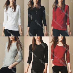 Womens T Shirt Asian Size Slim Fit Diesele Color Top Designer Plaid Stripe Base Shirt Fashionable Vintage Look Casual Elegant Streetwear for Ladies