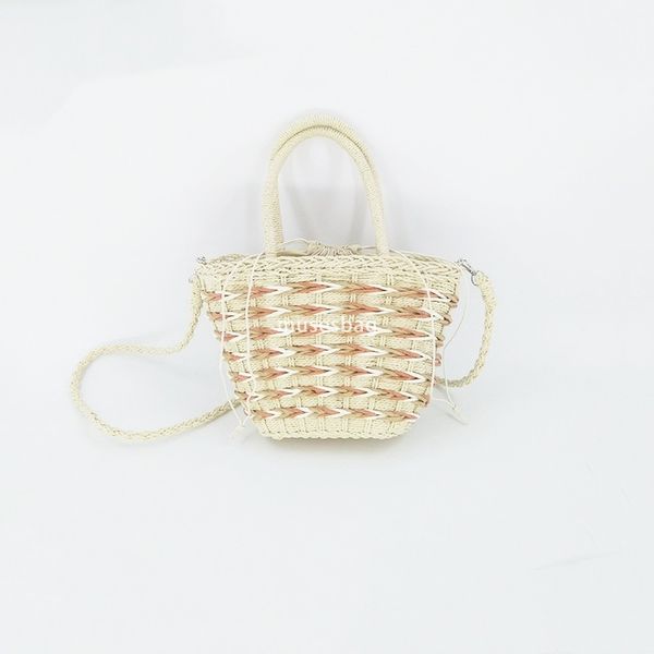 Designer Women's Fashion Classic Casual Summer Seaside Handmade Lightweight Woven Bag Gentle Same Style Beach Multi functional Handheld Diagonal Straddle Bag