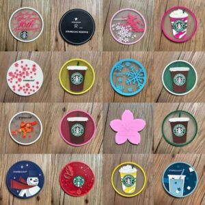 Classic Straw Starry Ice Sakura Cup Cushion Style women Cute Simple Coaster men Multiple Options