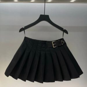 Nylon Designer Pleated Skirts Women Luxury Womens Skirt Sexy High Waist Skirt Suit -18 Umbrella Shaped Skirts For Womens BFG2411183