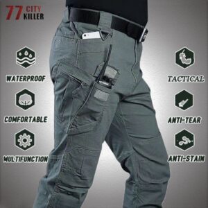Tactical Pants Men Work Wear Ripstop Waterproof Trousers Multi-pocket Cargo Pant Jogger Army SWAT Climbing Big Size 6XL