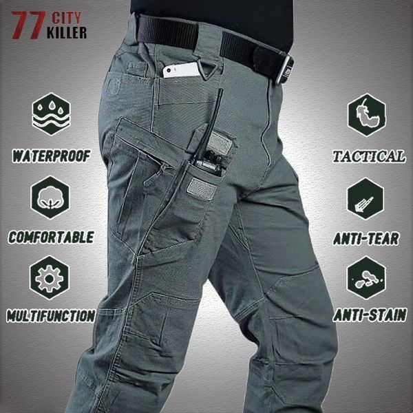 Tactical Pants Men Work Wear Ripstop Waterproof Trousers Multi-pocket Cargo Pant Jogger Army SWAT Climbing Big Size 6XL