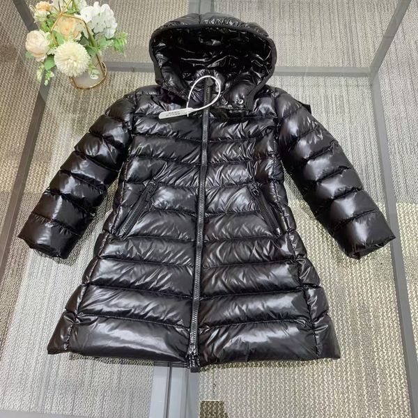 kid coat kids hoodies Girl's down jacket girl hooded long style child down jacket 100% goose down filling top luxury brand fasion outwear warm winter