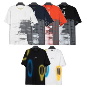 Designer Mens T-Shirts Polos Casual Shirts Fashion Short-sleeved Tees Top Loose Classic Color Contrast Womens Unisex L XL High Quality