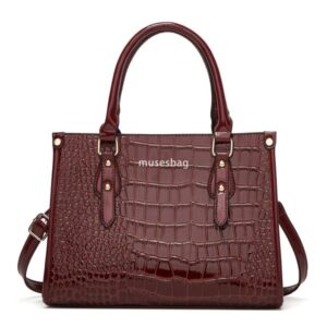 Internet celebrity casual European and American retro crocodile pattern handbag trendy large capacity autumn and winter new single shoulder bag ins crossbody bag