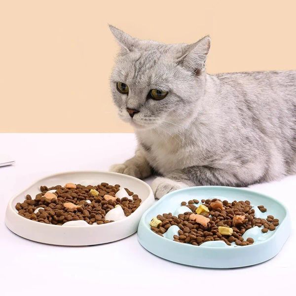 135964 Cute Cartoon Drinking Water Feeding Bowl Ceramics Food Utensils Cat Dog Pet Supplies Accessories