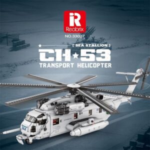 DIY Military Building Blocks Armed Helicopter Air Force Fighter Ornament 3D Puzzle Assembly Model Kids Toy