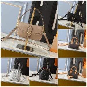 Ladies' Bucket Soft Bag Luxury Designer Bag Classic Printed Shoulder Bag Crossbody Bag Retro Style