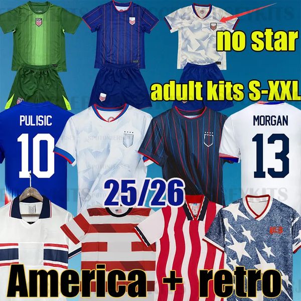 2025 PULISIC MCKENNIE Football Jersey ERTZ ALTIDORE PRESS WOOD MORGAN LLOYD 2025 2026 America Football Shirt United