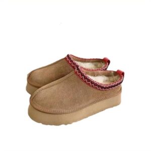 Tazz Ankle Fur Boots Designer Australia Platform Boot Woman Indoor Australian Slipper Thick Bottom Real Leather Warm Fluffy Booties