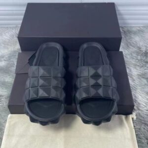 Fashion Women's Slippers Designer Men's Sandals Rubber Jelly Beach Shoes Leather Thick Sole Leaky Toe Flip Flop Flat High Heel Candy Color Herringbone 35-45