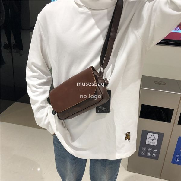 New all-in-one men's shoulder bag leisure port style crossbody bag retro fashion brand outdoor small backpack