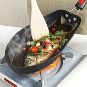 Special pan for frying fish fish pan Non-stick pan Gas stove home fried egg pancake steak frying pan