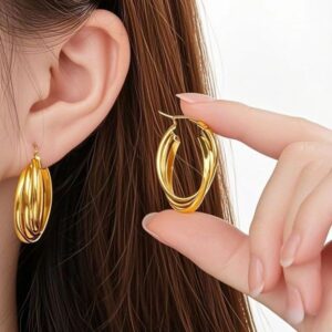 Fashion Titanium Steel Earrings – Non-fading Ear Jewelry – Small-Sized High-end Elegant Ear Ring