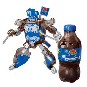 Original Design Transformation Bottled/canned Soda Beer Bottle Transforms Into Cola Beverage Robot Warrior Model