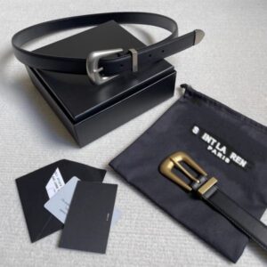 Designer Women's Belt 2.5 CM Wide Fashion Men's Accessories Genuine Leather Belts 2 Colors Classic Needle Buckle