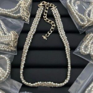 2023-Luxury Lock Gold Necklaces Baroque Designer Chain Bracelets Cuba Link Jewelry Sets Gift Classic X Pearl Necklace Pendant Business Party Gifts