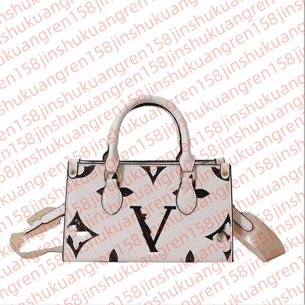 New Designer Bags Women Bag Handbags Embossed Flower Monograms ONTHEGO GM MM Womens Handbag Purse Tote Shoulder Female Backpack ON THE