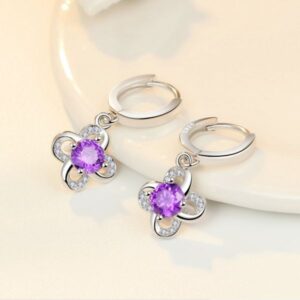 Fashionable Rotating Windmill Earings with Diamonds for Elegant Style