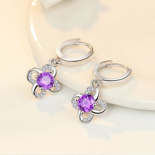 Fashionable Rotating Windmill Earings with Diamonds for Elegant Style