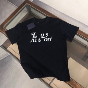 Summer Fashion Men's And Women's Casual Clothing T-Shirt Black And White Round Neck Short Sleeve Luxury Letter Pattern Fashion T-Shirt
