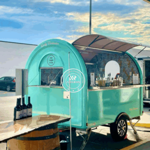 Customized Food Trailer Catering Truck Mobile Kitchen Fully Equipped Concession Snack Pizza Hot Dog Trailer