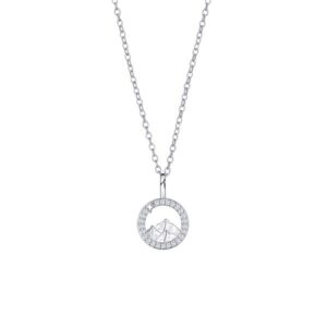 Chic Stainless Steel Locket Necklace Featuring Sparkling Starry Snowflakes for Ladies