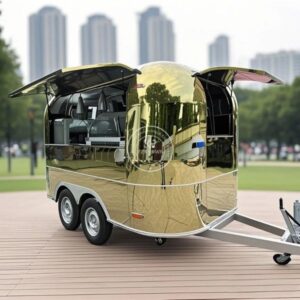 LOGO customization Street Concession Food Trailer with Full Kitchen Outdoor Mobile Restaurant Pizza BBQ Food Cart