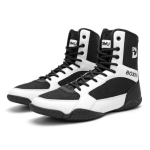 Men's Professional Boxing Shoes, Professional Muay Thai Shoes, Sanda Training Shoes, Combat Shoes, Free Kickboxing Shoes, Competition Wrestling Shoes, High-Top