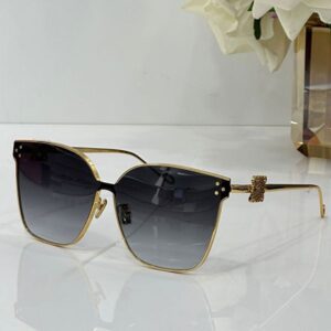 Famous brand designer metal square sunglasses LW40022 Womens minimalist square glasses 100% UV resistant polarized lenses Womens casual vacation sunglasses