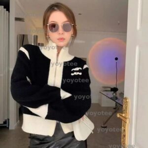 Embroidered Sweater Women's Sweaters Autumn And Winter 2025 New Fragrance Temperament Zipper Cardigan Coat BFG2501076