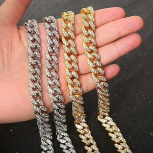 Hip Hop Culture Symbol: 12.5mm Diamond – Encrusted Cuban Link