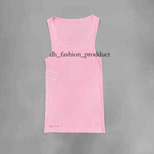 Chrome vest designer vest Womens Tank Top Summer Embroidery Breathable Slim Sleeveless Camis Croptop Outwear Elastic Sports Knitted Tanks chrome tank 38d 71f