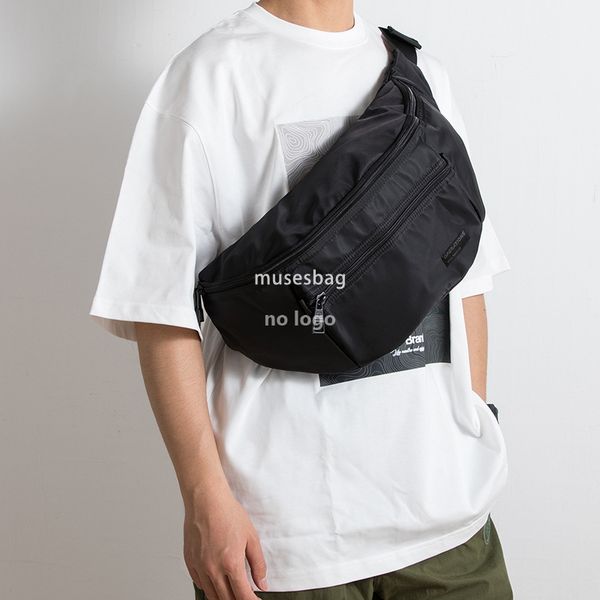 Fashion men's crossbody bag large capacity recreational sports chest bag personality street riding bag outdoor waterproof diagonal backpack