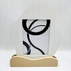 Sleek Metal-Frame Desktop Photo Holder – Multiple Colors Available