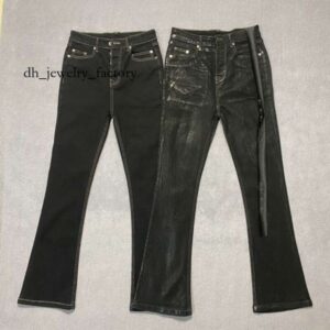 now3 jumpnext Jeans Designer Men's Jeans Black Flare Pants Men Clothing High Street Retro Baggy Harajuku Style Trend Streetwear Casual Trousers 3cd