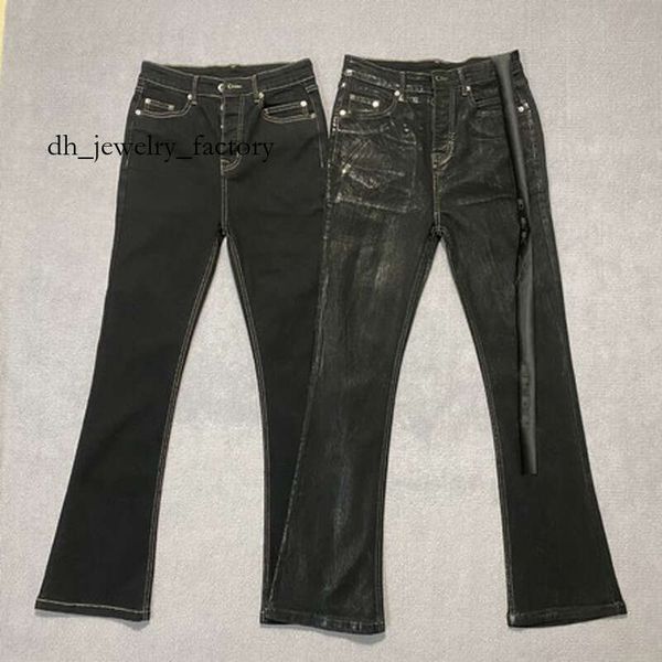 now3 jumpnext Jeans Designer Men's Jeans Black Flare Pants Men Clothing High Street Retro Baggy Harajuku Style Trend Streetwear Casual Trousers 3cd