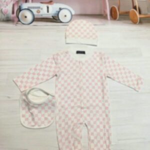 kids designer Romper baby boy girl Long sleeve crew neck cotton clothes newborn Children sweater one-piece onesies luxur letter Jumpsuits hat 3pc