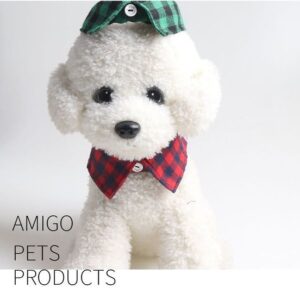 Dog Accessories Bowtie for Cat Bow Tie Designer Collar Plaid Adjustable Cat Tuxedo Collar for Small Pet Wedding Formal Tuxedo Suit Tux Outfits Birthday