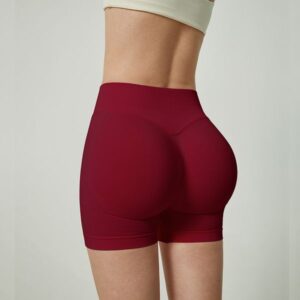 shaped peach hip yoga shorts without awkward lines sports shorts