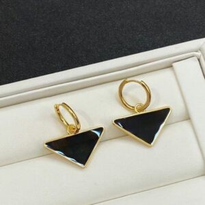 Fashion Brand Designers Letters Stud Triangle Earrings Hoop Women Luxury Brand Design Flowers Crystal Earring Wedding Party Jewelry
