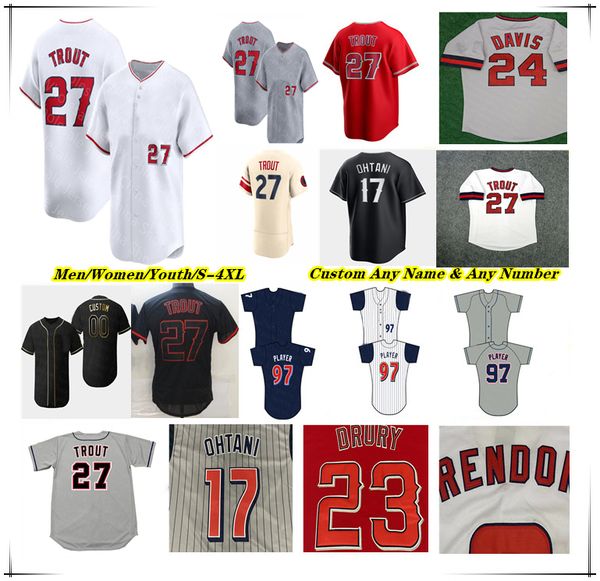 Mike Trout Baseball Jersey Taylor Ward Zach Neto Nolan Schanuel Logan O'Hoppe Jo Adell Mickey Moniak Brandon Drury Jack Lopez Tyler Anderson Griffin Canning Pillar 4X